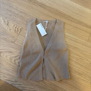 Reformation Tan Sleeveless Top